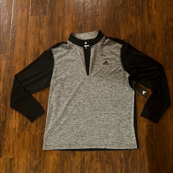 adidas Other - NWT Adidas Heather Gray and Black Lightweight Golf Pullover Size Men's Large